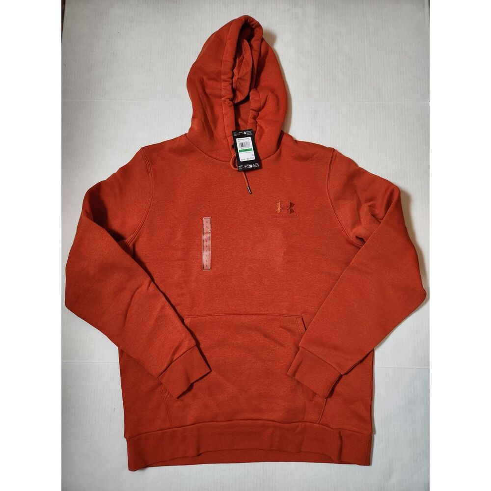 Under Armour Men’s Pullover Hoodie Orange Large